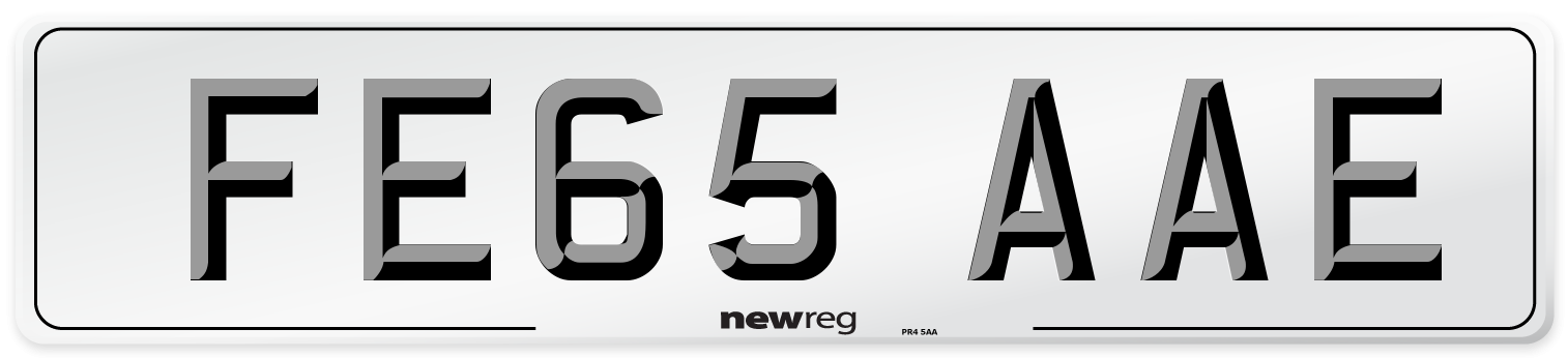 FE65 AAE Number Plate from New Reg